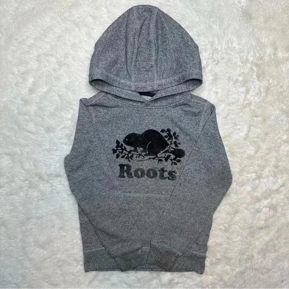 Roots Other - Roots Hoodie  Grey & Black Size Mediun